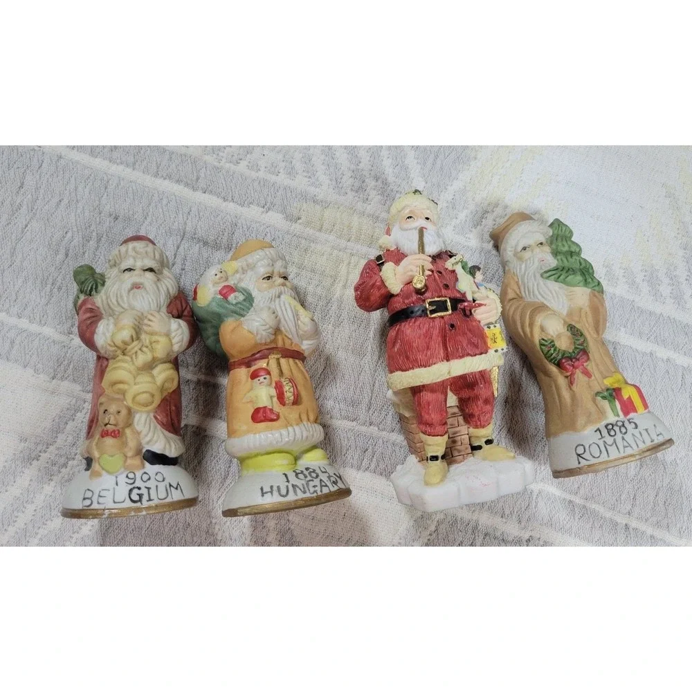 International Santa Claus Collection Figurines – Lot of 4